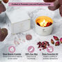 Aromatherapy Rose Soy Candle With Rose Quartz Crystals Travel Size, thumbnail 2 of 8