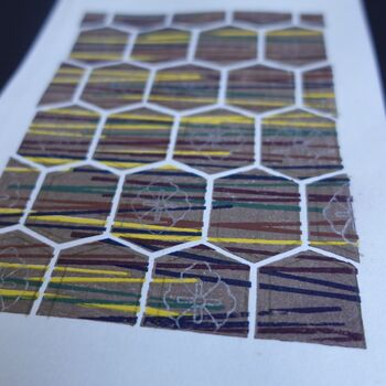 Abstract Art Honeycomb Print, 2 of 10