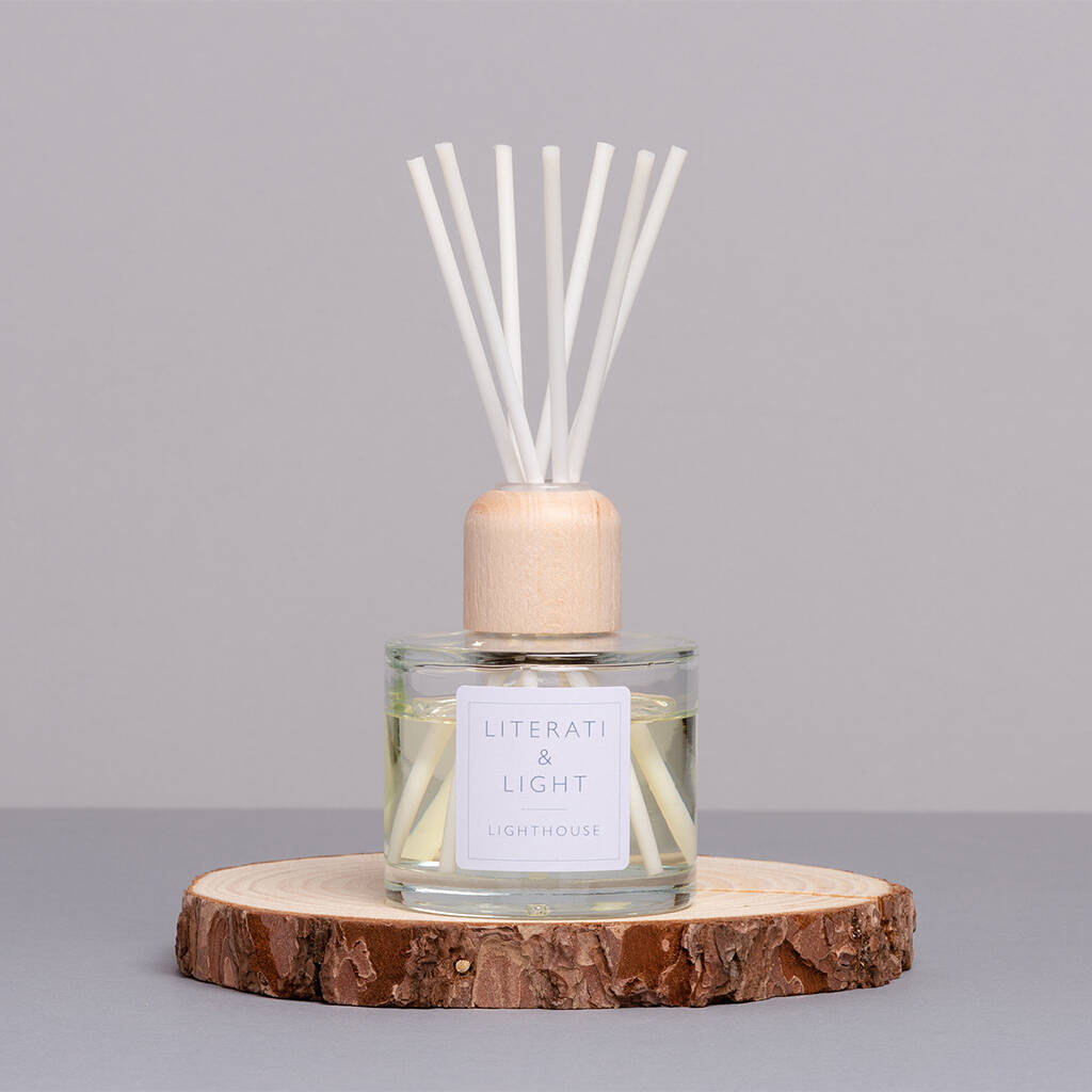 Lighthouse Sea Salt And Driftwood Luxury Reed Diffuser, 1 of 3