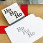 Square Ho Ho Ho Stamp Christmas Stamp Craft, thumbnail 1 of 6