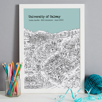 Personalised Galway Graduation Gift Print, 6 of 9