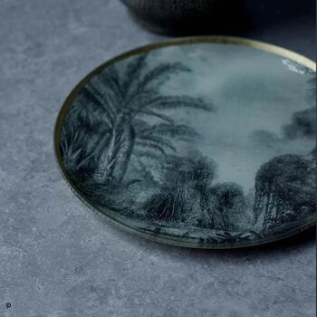 Mangrove Print Decorative Glass Dish, 4 of 4