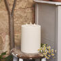 Tru Glow® Three Wick Waterproof Outdoor Candle 20cm, thumbnail 1 of 2