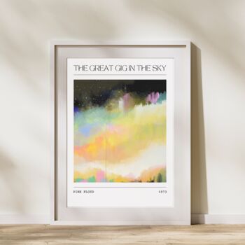 Pink Floyd Greatest Gig In The Sky Inspired Art Print, 3 of 3