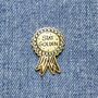 Stay Golden Rosette Award Enamel Pin Badge, thumbnail 2 of 5