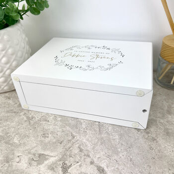 Personalised Wreath Cremation Urn For Ashes | One.09 Litres, 6 of 10