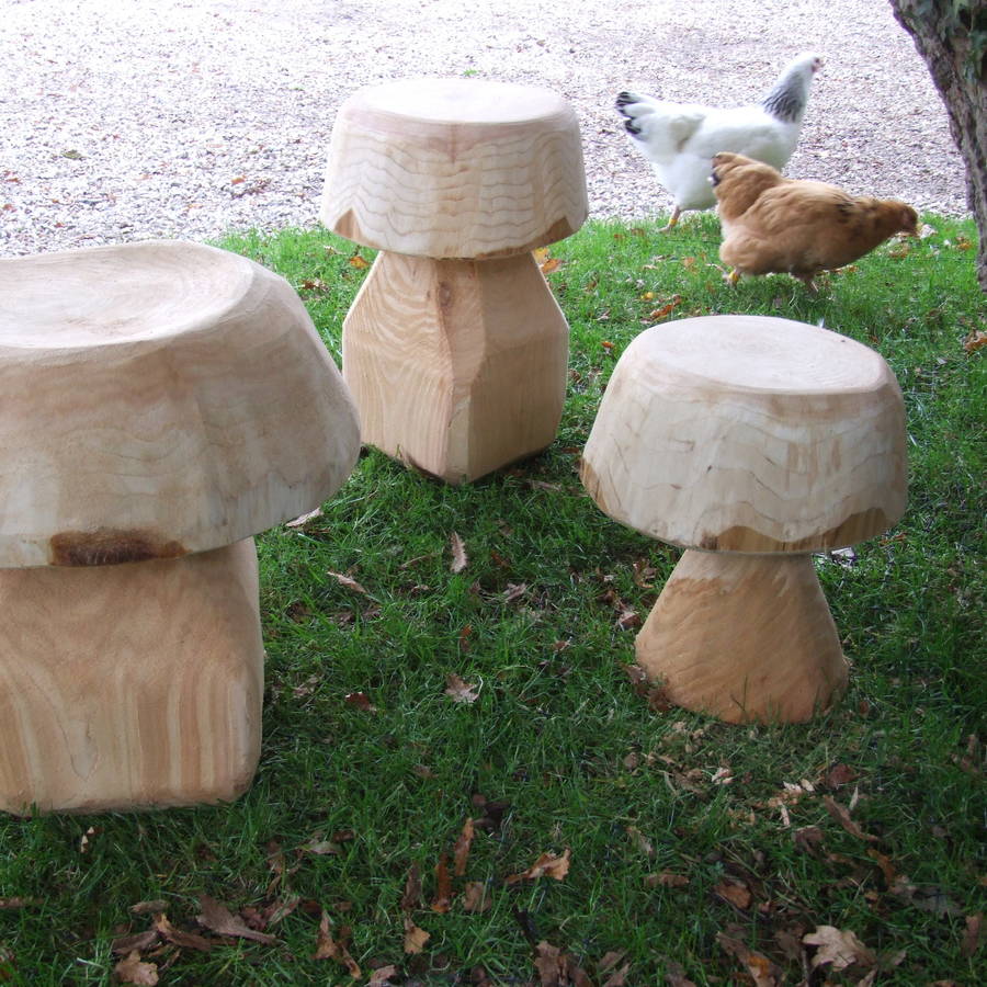 Wooden Mushroom Seat, 1 of 6