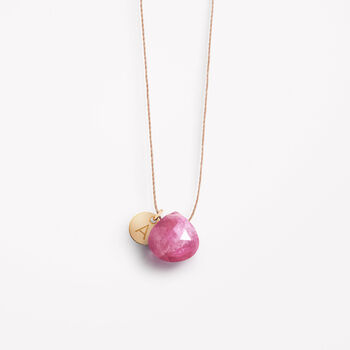 September Sapphire Fine Cord Birthstone Necklace, 3 of 6
