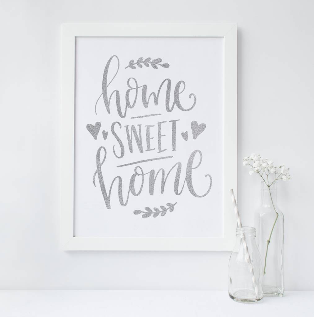  home  sweet  home  new home  foil print gift by prints279 