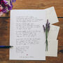 'Long Distance Friendship' Original Handwritten Poem, thumbnail 2 of 3
