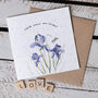 Personalised Irresistible Iris Pun Card, thumbnail 1 of 2