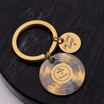 Vinyl Record Personalised Keyring, 3 of 9