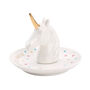 Unicorn Ring Holder Dish And 'Born To Sparkle' Slogan, thumbnail 2 of 4