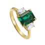 Murphy Created Emerald And Diamond Ring, thumbnail 5 of 5