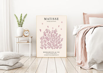 Matisse Pink Leaf Exhibition Print, 2 of 4