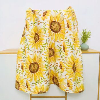 Extra Large Sunflower Bamboo Muslin, 3 of 3