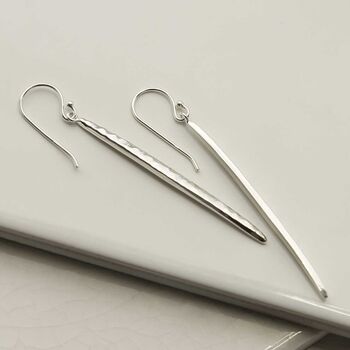 Sterling Silver Icicle Earrings, 3 of 8