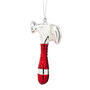 Red And Silver Hammer Shaped Bauble, thumbnail 4 of 4