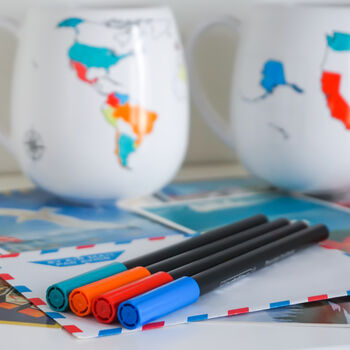World Map Colour In Mug, 8 of 9