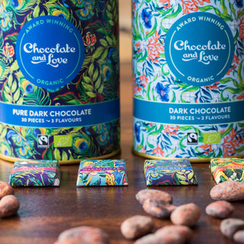 Fairtrade Organic Chocolate Tin Duo, 2 of 4