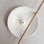 Henna Design White Clay Incense Burner, thumbnail 1 of 3