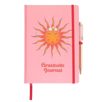 The Sun Gratitude Journal With Rose Quartz Pen, 2 of 3