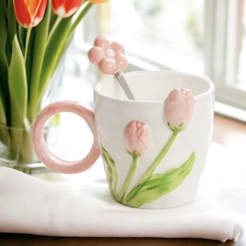 3D Tulip Cup And Spoon Gift Set, 5 of 5