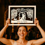Personalised Silhouette Wedding Papercut, thumbnail 6 of 10