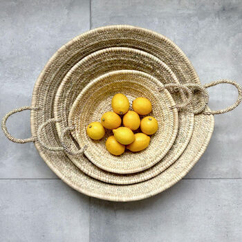Moroccan Oversized Woven Plate, 2 of 2