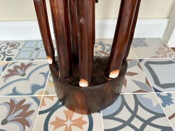 1m Hand Carved Mother And Baby Elephant Ornament, 9 of 10