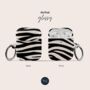 Zebra Print Air Pods Case With Keychain, thumbnail 3 of 5