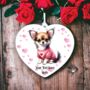 Personalised Pet Chihuahua Pet Love Decoration, thumbnail 1 of 2