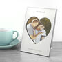 Personalised Silver Plated Heart Photo Frame, thumbnail 2 of 9