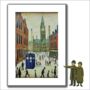 Framed 'Doctor Came To Town' Lowry Style Print, thumbnail 1 of 4