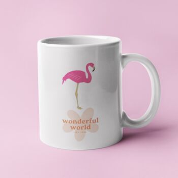 Flamingo Bird Personalised Gift Mug, 3 of 3