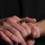 Square Opal Gem Silver Signet Ring For Men Mens Rings, thumbnail 6 of 11