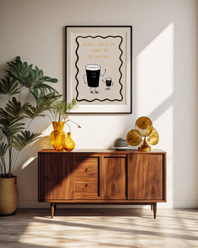 Guinness Dad And Baby Guinness Print, 4 of 8