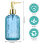 Two Pack Versatile Glass Soap Dispenser Bottle Pump, thumbnail 7 of 12