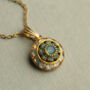 Vintage Art Deco Turquoise Opal Necklace, thumbnail 1 of 8