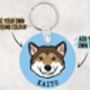 Personalised Shiba Inu Keyring, thumbnail 3 of 6