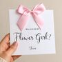 Flower Girl Proposal Card, Handmade Bow Proposal Card, Classy Wedding Proposal Card, thumbnail 1 of 5