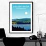 Kielder Water Northumberland Art Print, thumbnail 4 of 4