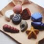 Eight Natural Beeswax Seashell Crayons, thumbnail 2 of 3