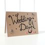 Hand Lettered Wedding Day Card, Congratulations, thumbnail 2 of 5