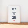 Personalised Special Date Framed Print, thumbnail 1 of 9