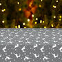 Silver Stag Wipe Clean Christmas Tablecloth, thumbnail 1 of 5