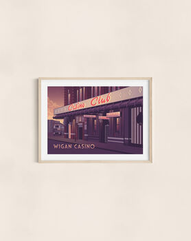 Wigan Casino Nightclub Travel Poster Art Print, 2 of 8