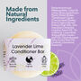 Lavender Lime Conditioner Bar For All Hair Types, thumbnail 2 of 10