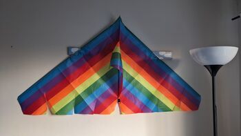 Personalised Rainbow Delta Kite By Morgan Kites, 7 of 7