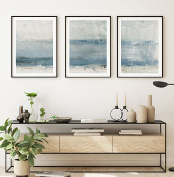 Coastal Waves Set Of Three Art Prints, 12 of 12